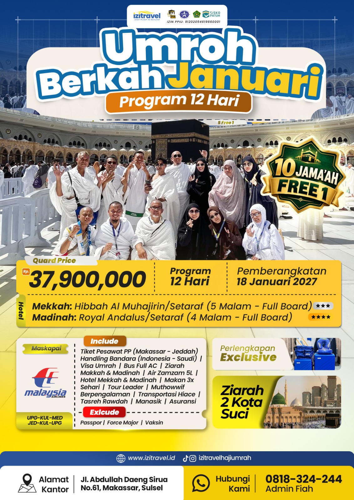 Brosur Umrah Januari 2027 (12 Hari)