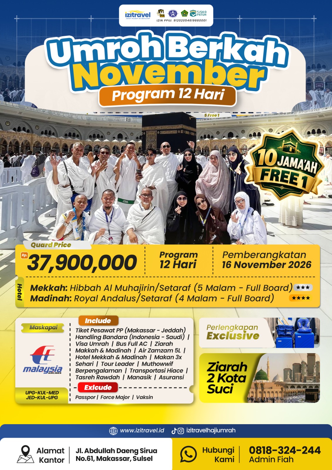 Brosur Umrah November 2026 (12 hari)